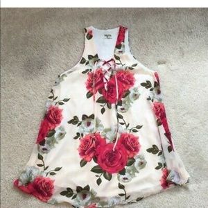 Show me your mumu rancho mirage laceup tunic dress, size small, worn once